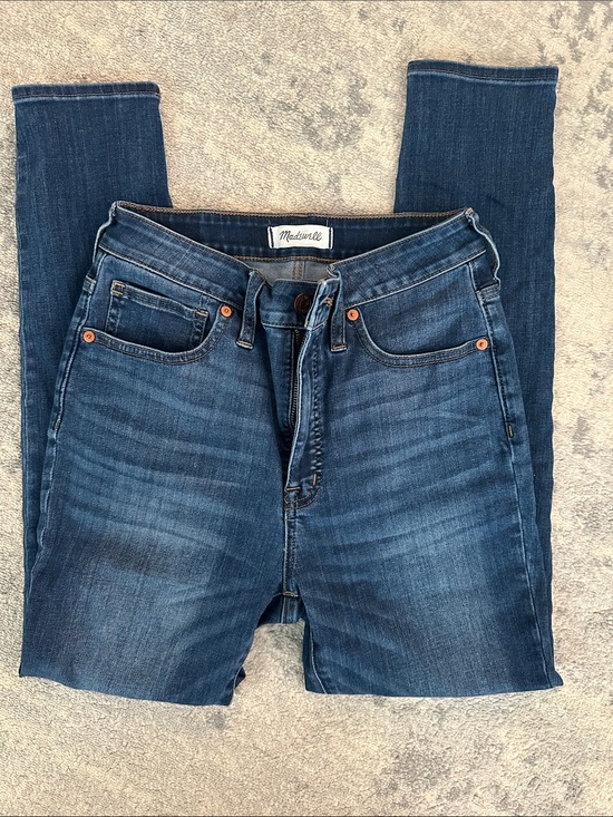 Madewell Denim - Madewell Curvy High-Rise Skinny Jeans - Dark Wash Blue